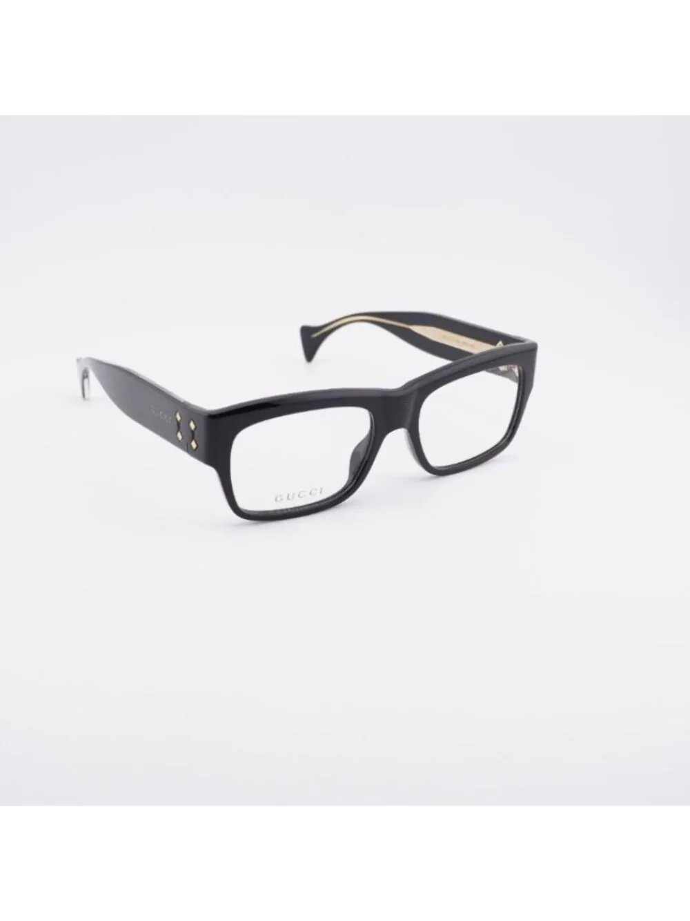 Gucci GG1707O 006 Eyeglasses Black 56mm Square Frame